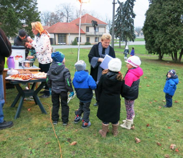 Rozsvícení vánočního stromečku v parku 30. listopadu 2014