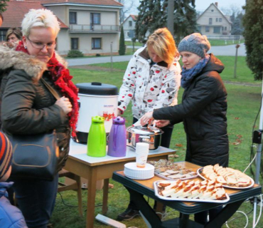 Rozsvícení vánočního stromečku v parku 30. listopadu 2014