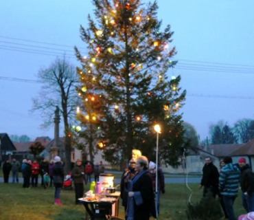 Rozsvícení vánočního stromečku v parku 30. listopadu 2014